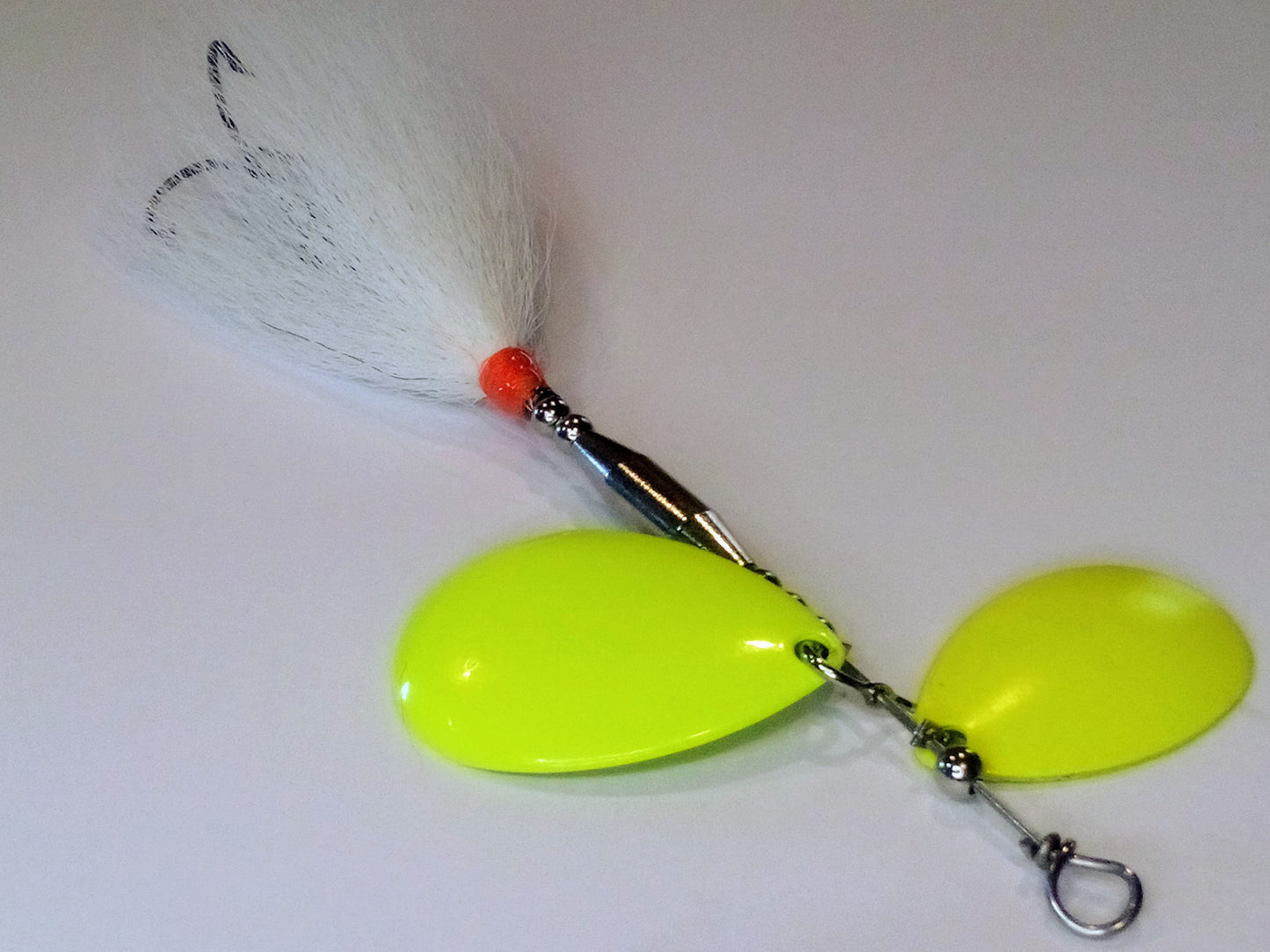 Double Chartreuse Whit Bucktail